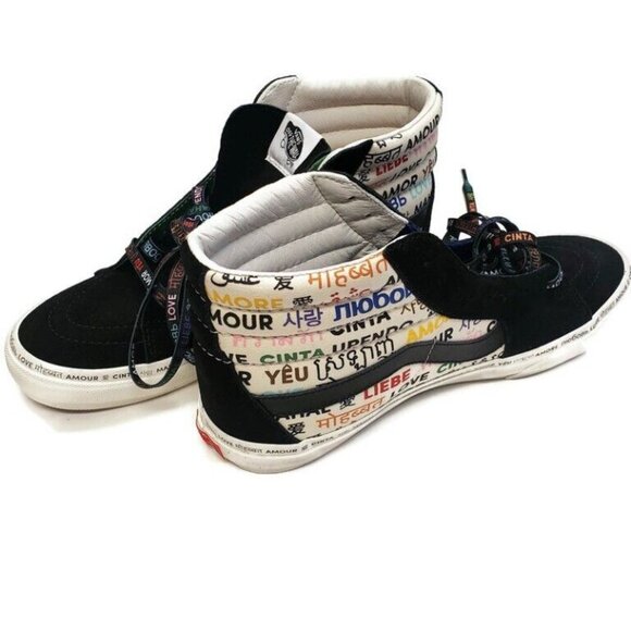 Vans Size Mens 8.5 Womens 10 OFF THE WALL Skateboard Shoes 721545 LOVE AMOR - Picture 10 of 10